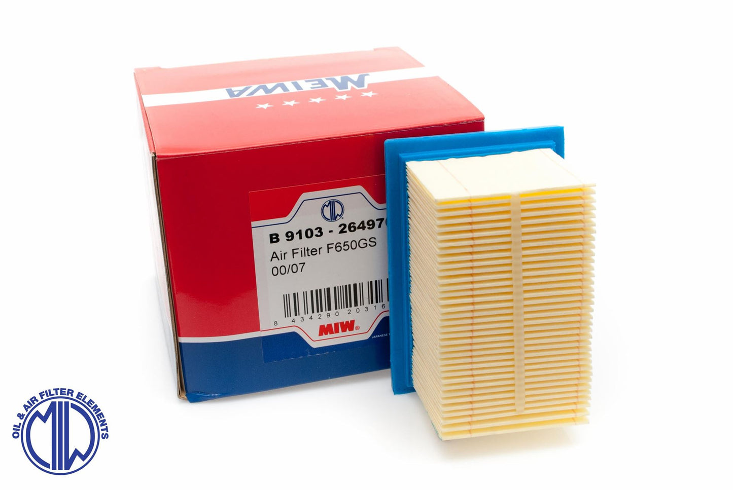 AIR FILTER G650GS 09-16, F650GS 00-07, DAKAR 01-07 BMW (HFA7601) 