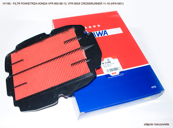 AIR FILTER VFR800X CROSSRUNNER 11-16, VFR800 HONDA 98-13 (HFA1801) 