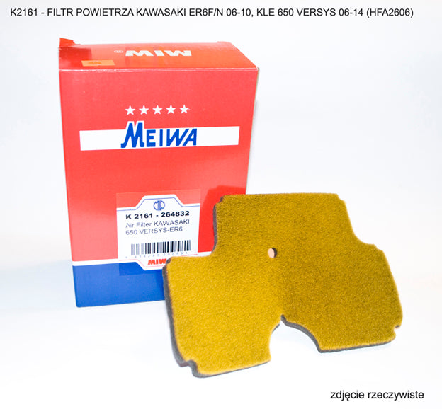 AIR FILTER KLE650 VERSYS 06-14, KAWASAKI ER6N/F 06-10 (HFA2606) 