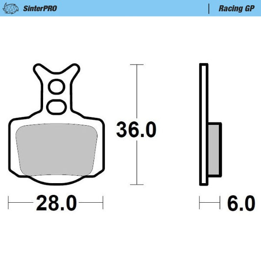 BRAKE PADS KH SINTER METALLIC RACING:12 FRONT/REAR SX-E3/5 '23-, GASGAS MC-E3/5 '24-, KTM 50SX '24-, EE3/5 '23-, TC50 HUSQVARNA '24- (SINTERPRO SERIES)