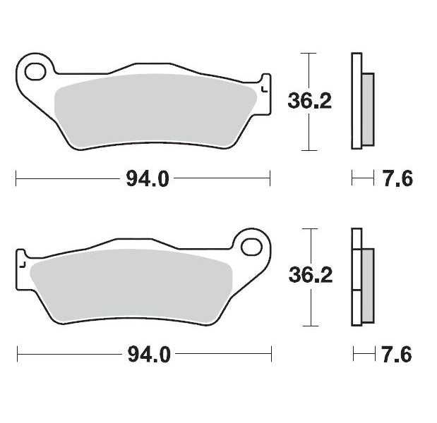 BRAKE PADS KH181 NITRO RACING SINTER METALLIC SOFT:22 (NITRO SPORT) SX E ALL, KTM 125-200-250-300-350-360-380-440-500
