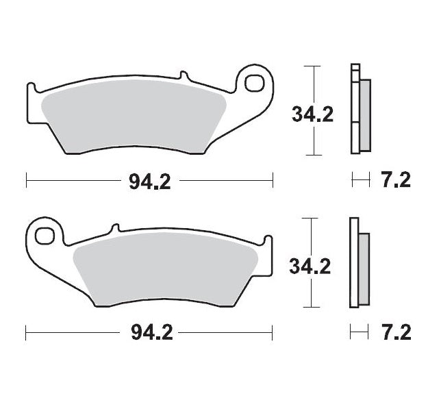 BRAKE PADS KH185 / KH389 SINTER METALLIC ENDURO:21 (NITRO) RR2T/4T BETA (SEE DETAILS), HONDA CRF450R '02-, CR125/250/500R '95-'07, CRF230F/250R '03-'22