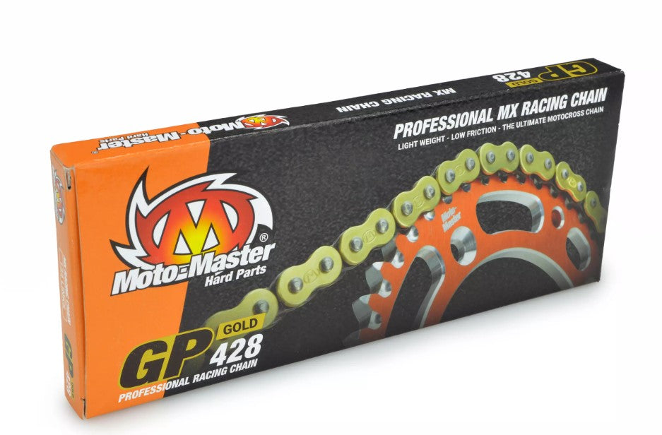 DRIVE CHAIN GP-428 MX RACING GOLD NON-O-RING 134L