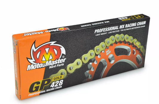 DRIVE CHAIN GP-428 MX RACING GOLD NON-O-RING 134L