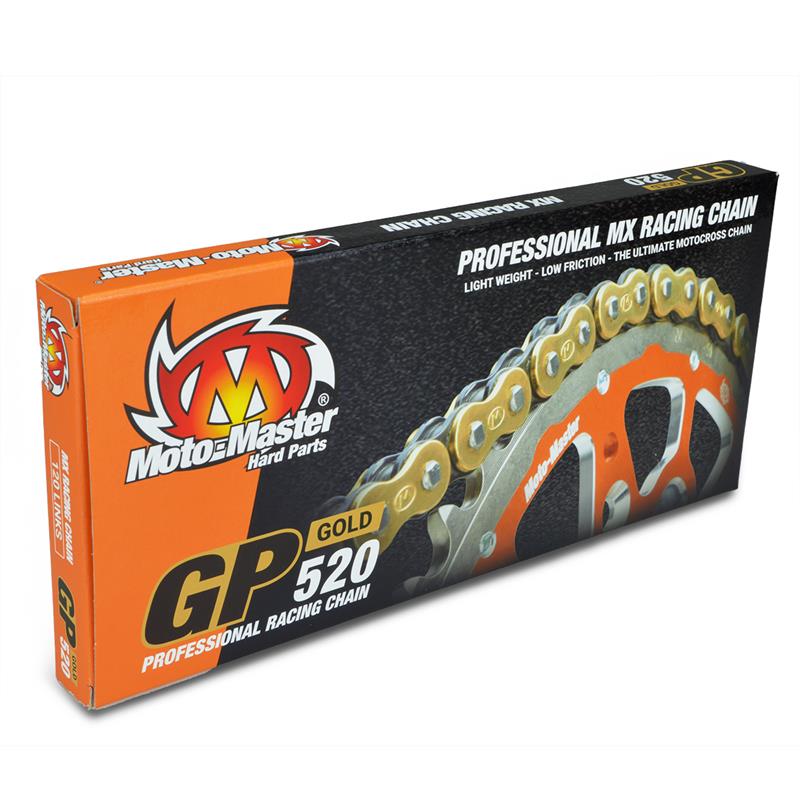 DRIVE CHAIN GP-520G MX RACING GOLD NON-O-RING 120L