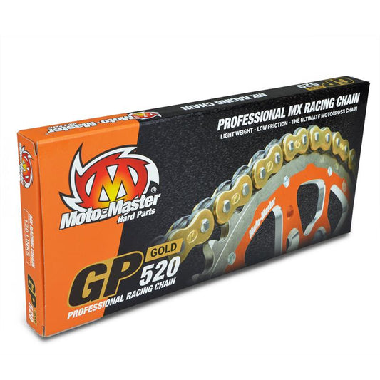 DRIVE CHAIN GP-520G MX RACING GOLD NON-O-RING 120L