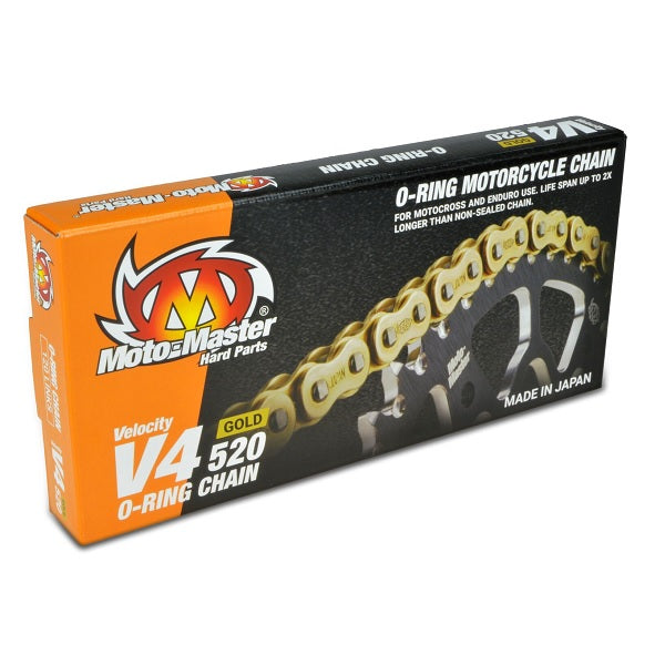 DRIVE CHAIN V4-520G RACING O-RING GOLD 120L