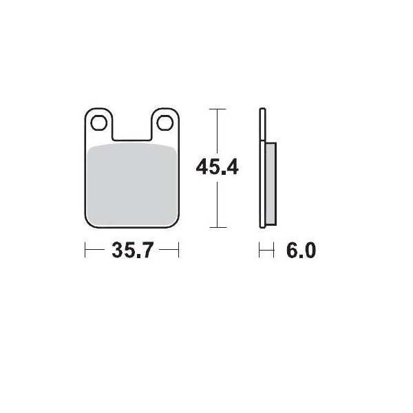 BRAKE PADS KH115 SINTER METALLIC ENDURO:21 (NITRO) KTM, SHERCO, BETA, GASGAS (SEE DESCRIPTION)
