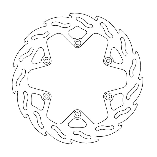 BRAKE DISC FLAME REAR 245MM YAMAHA YZ/YZF/WRF125/250/450 '19-