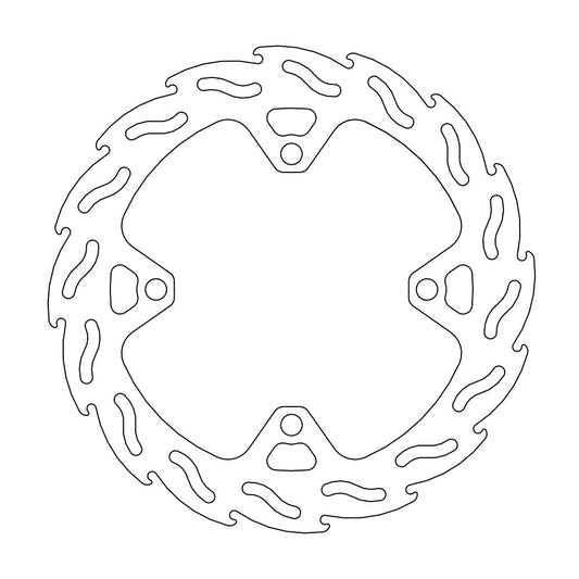 BRAKE DISC REAR FACTORY KAWASAKI KX/KXF 220MM - 4.4MM THICKNESS