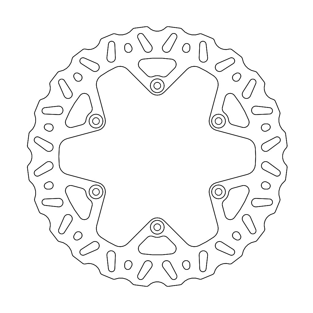 BRAKE DISC REAR NITRO YAMAHA YZF450 '18-'19, YZF125/250 WRF '19- 245MM