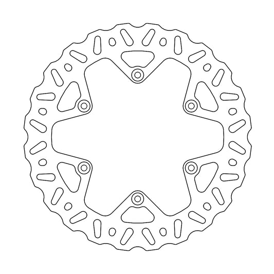 BRAKE DISC REAR NITRO YAMAHA YZF450 '18-'19, YZF125/250 WRF '19- 245MM