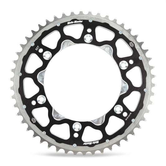 REAR SPROCKET FUSION DUAL RING (STEEL/ALUMINIUM) 4549-49 BLACK KTM 250/350 FREERIDE '14-'17 (SEE DETAILS)
