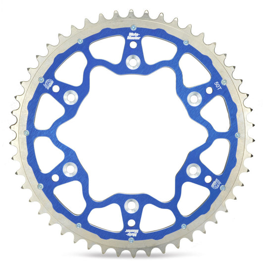 REAR SPROCKET DUAL RING (STEEL/ALUMINIUM) 899-52 BLUE KTM/HUSQVARNA/HUSABERG (JTA897.52) (CHAIN 520)