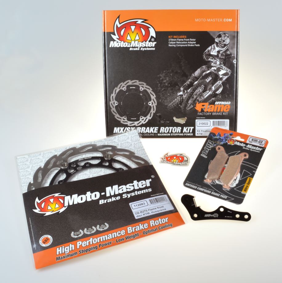 BRAKE SYSTEM KIT YAMAHA YZF250 '05-'06, YZF450 '05-'07, YZ125/250 '05-'07, WRF450 '05-'18, WR125/250 '05-'07 (DISC 112087, ADAPTER 211049, PADS 211049)