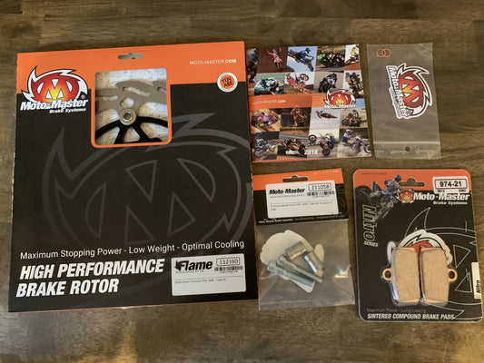 BRAKE SYSTEM KIT TC85 HUSQVARNA '14-'19, SX85 KTM '12-'19, FREERIDE E-SX KTM '12-'19 (INCLUDES DISC 260MM 112160, ADAPTER, PADS)