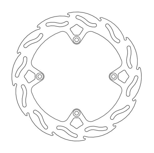 BRAKE DISC FLAME REAR 220MM FREERIDE350 '12-'17, KTM SX85 '11-'17, FREERIDE250 '14-'17, HUSQVARNA TC85 '14-'17 (NG1281X)