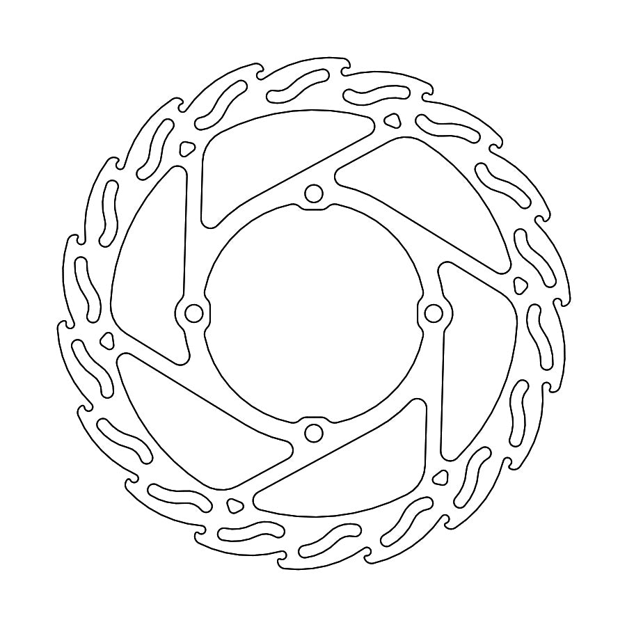 BRAKE DISC FRONT FLAME 270MM KAWASAKI KXF450/250 '15- (ADAPTER REQUIRED: M211047)