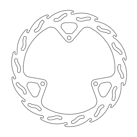 BRAKE DISC FRONT FLAME KTM SX65 '02-, HUSQVARNA TC65 '17-, GASGAS MC65 '21-
