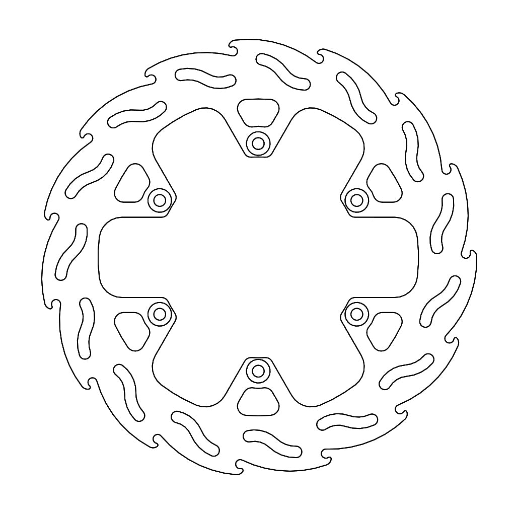BRAKE DISC REAR FLAME BETA RR250/350/390/430/400/450/480/498/300/500 '13-'20, KTM 450 RALLY '11- 240MM
