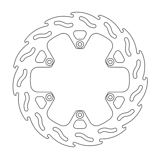 BRAKE DISC REAR FLAME BETA RR250/350/390/430/400/450/480/498/300/500 '13-'20, KTM 450 RALLY '11- 240MM