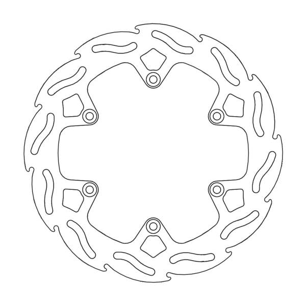 BRAKE DISC REAR FACTORY KTM/HUSABERG 220MM - 4.4MM THICKNESS (NG141, NG129)