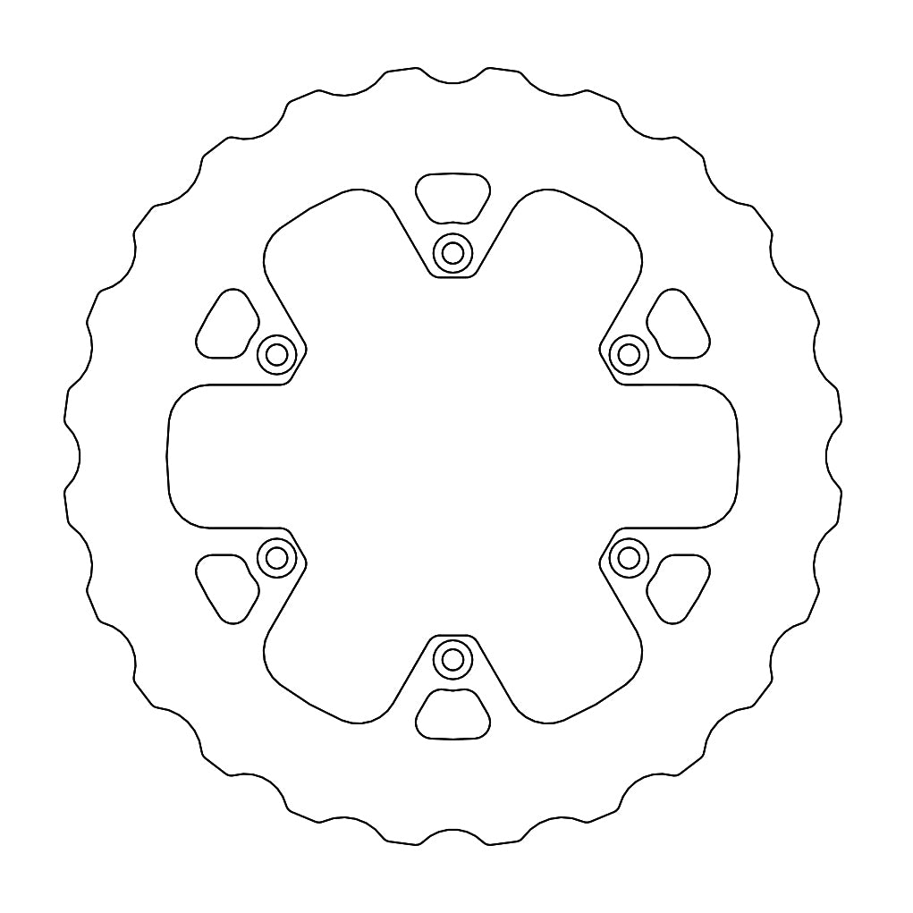 BRAKE DISC REAR FIXED MUD SERIES BETA RR250/350/390/430/400/450/480/498/300/500 '13-'20 240MM