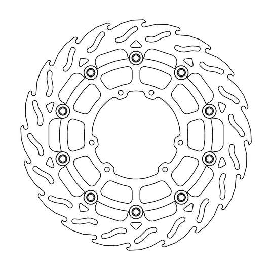 BRAKE DISC FRONT FLAME FLOATING 300MM (ALU CENTER) CRF450/250 '04-'25 HONDA