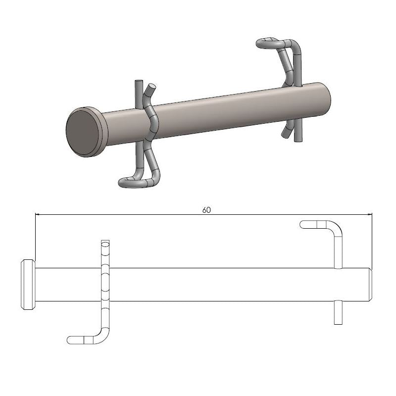 BRAKE PAD PIN (HANGER) REAR SX85 KTM '21-, GASGAS MC65 '23-, MC85 '21- / FRONT HUSQVARNA TC65 '23-, FREERIDE E-XC '21-