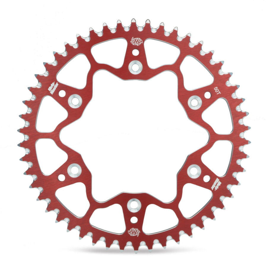 REAR SPROCKET ALUMINIUM T7075 (ERGAL) 289-49 RED HONDA CR/CRF '83-'25, BETA RR '13-'25 (JTR210.49)