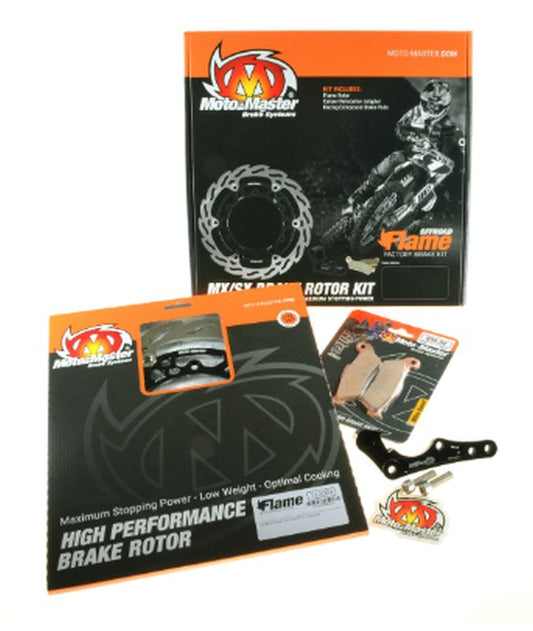 BRAKE SYSTEM KIT GASGAS EC/ECF/MC/MX/EX (SEE DETAILS) INC DISC 270MM (112268), ADAPTER, BRAKTEC CALIPER, KH181 PADS