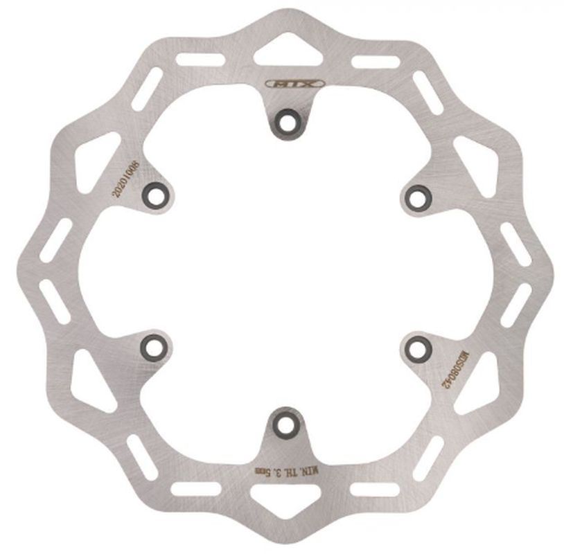 BRAKE DISC REAR EXC500 12-19, HUSQVARNA TE125/250/300 14-21, KTM EXC-F/SX-F/XC-F350 11-21, EXC/SX125/250 95-21, FC/FE250/350/450 14-21, EXC450 07-21, EXC300 00-21 WAVE (220X110X4MM) (6X6.5MM) 