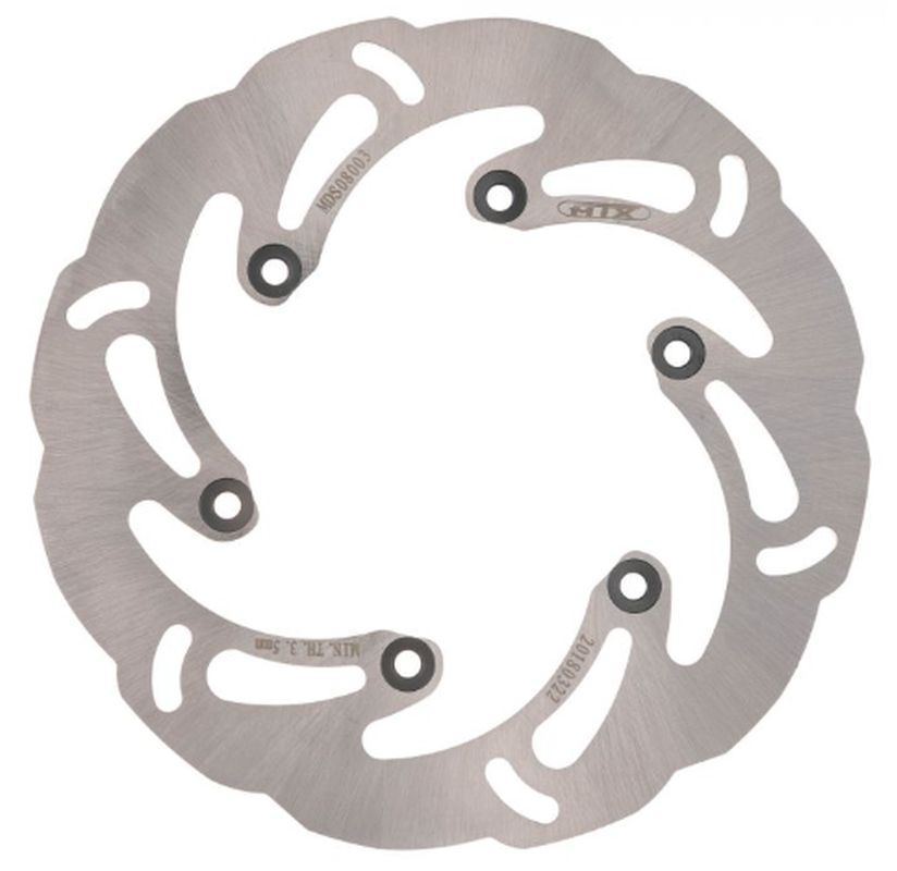 BRAKE DISC REAR HUSQVARNA TE125/250/300 14-25, KTM EXC-F/SX-F/XC-F350 11-25, EXC/SX125/250 91-25, EXC500 12-19, EXC450 03-25, EXC300 00-25, FC/FE250/350/450 14-25 WAVE (220X110X4MM) (6X6.5MM) 