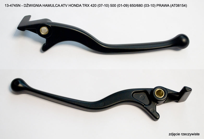BRAKE LEVER ATV HONDA TRX 420 '07-'10, 500 '01-'09, 650/680 '03-'10 RIGHT (13-4745N)