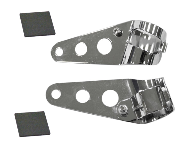 Headlight Mount 28-38mm Fork Tube Diameter Chrome