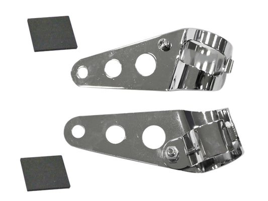 Headlight Mount 28-38mm Fork Tube Diameter Chrome