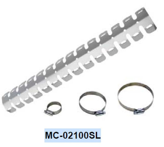 Expansion Chamber Guard Silver Anodized (L61cm, W8cm)