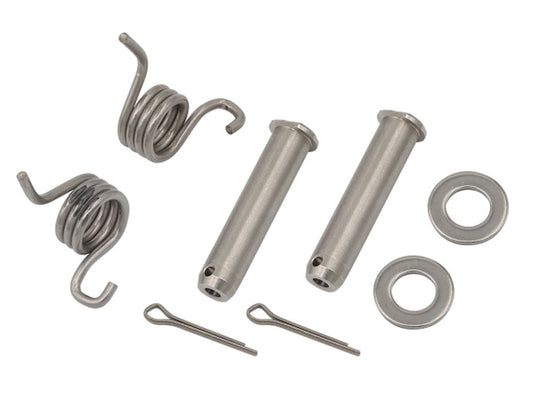 Footpeg Mounting Kit (Pins, springs, washers, retainers) Honda CR125 02-07, CR250 02-07, CRF250R 04-23, CRF450R 04-23, CRF450X 05-22, CRF250RX 17-22, CRF450RX 17-22, CRF250X 04-17