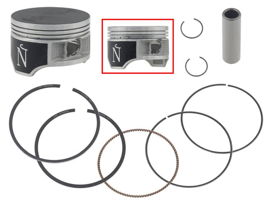 Piston HONDA CRF 230F 03-19, CRF 230L, M 08-09 (+1.00MM) (RINGS NX-10230-4R) (66.5MM) 