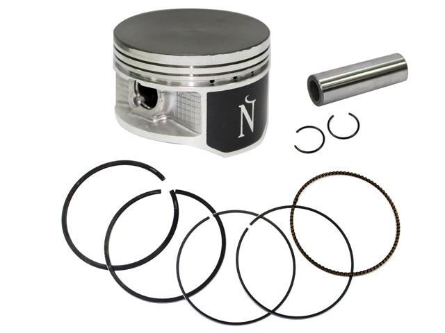 PISTON HONDA TRX250 RECON 97-01 (CYL. DIA. 69.45MM = +1.00MM) FLAT TOP NO VALVE CUTS (RINGS NA-10025-4R) 