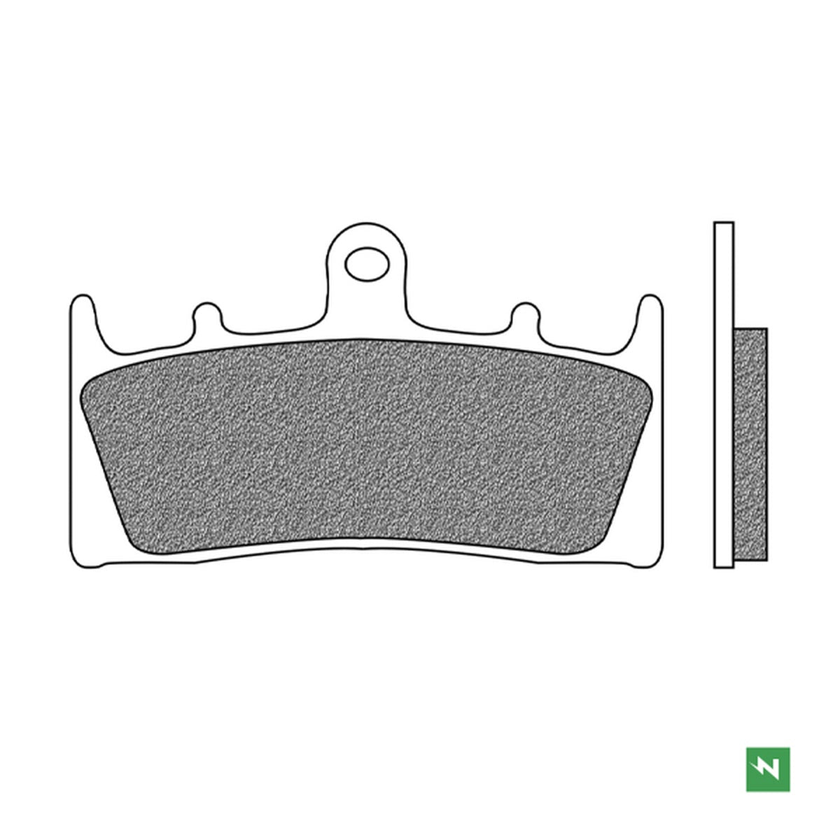 Brake Pads Front KH188 KAWASAKI ZRX 1100, 1200 97-08, SUZUKI GSF 1200 BANDIT 01-05, GSX 1400 01-07 
