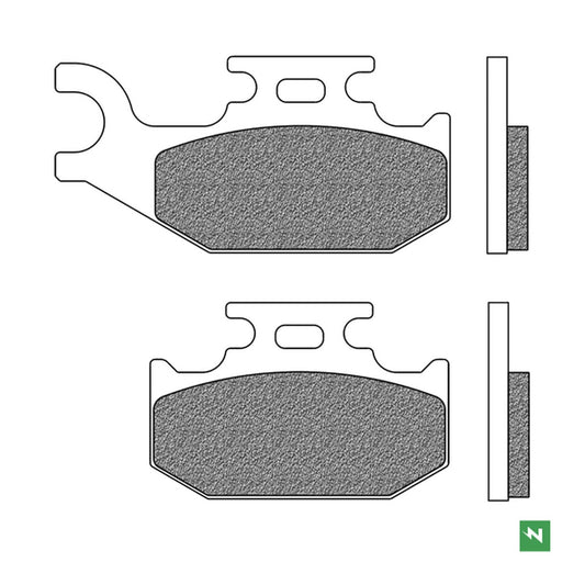 Brake Pads Front Right KH413 SUZUKI LT-A 400 07-12, LT-A 500 09-15, LT-A 700 05-07, LT-A 750 08-15, LT-F 400 08-12 