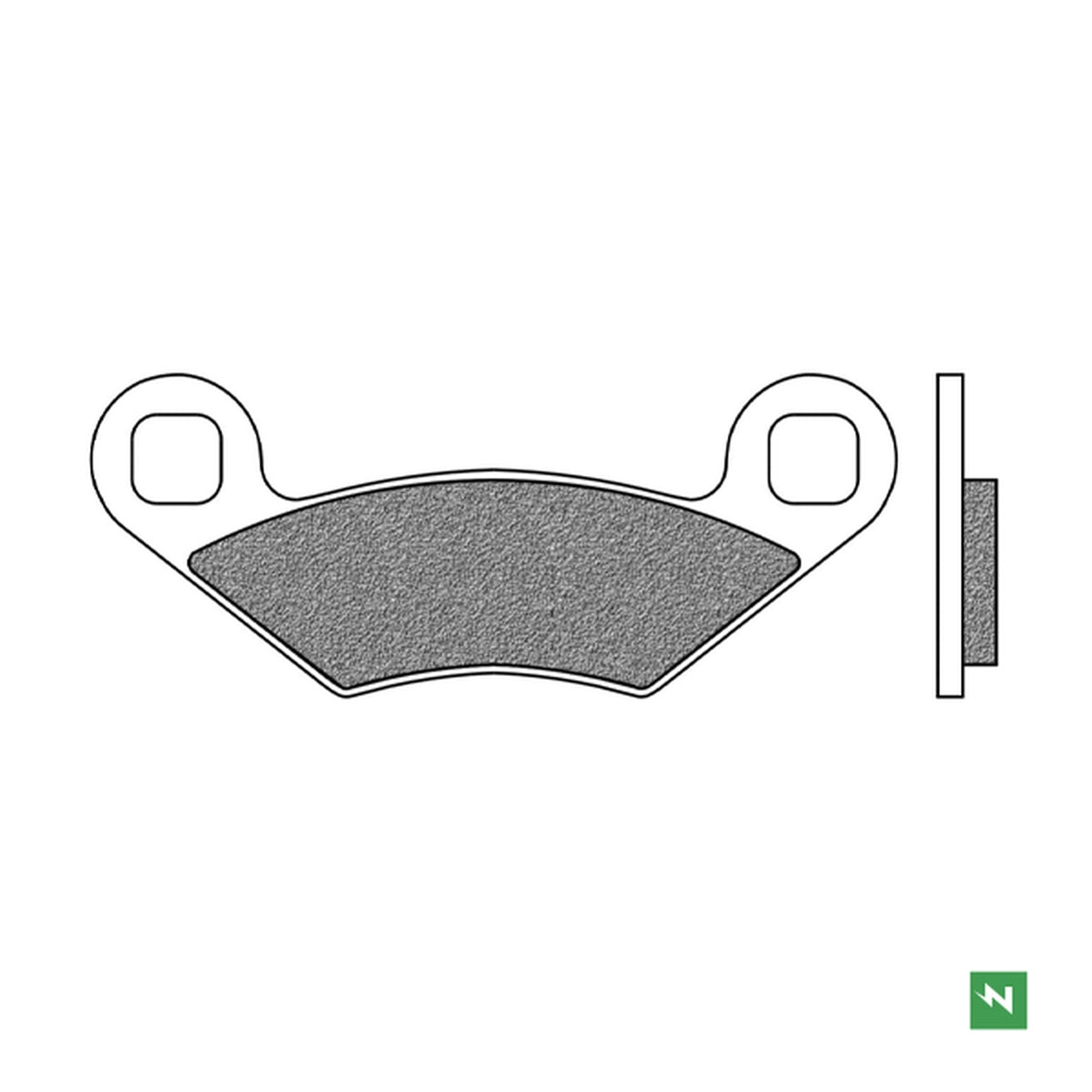 Brake Pads Front, Rear KH159 POLARIS (ATV SINTER) 
