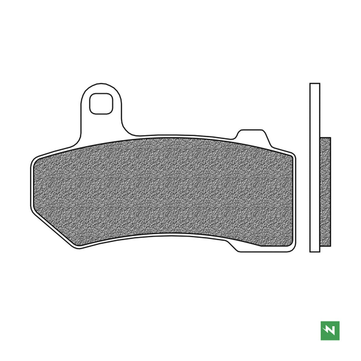 Brake Pads Front, Rear KH409 (HD SINTER) 