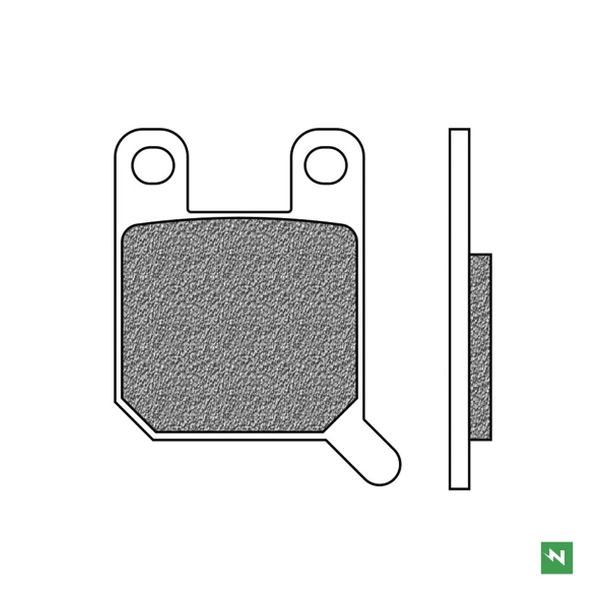 Brake Pads Rear KH108 APRILIA RS4 125 11-16, KTM SX 60, 65 98-00, SUZUKI AY 50 KATANA 97-06, YAMAHA TZR 50 03-12 