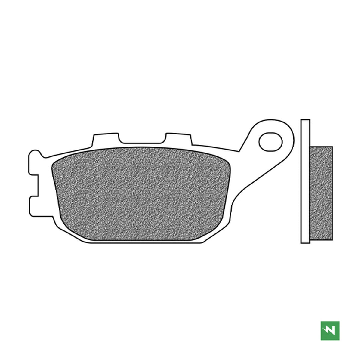 Brake Pads Rear KH174 (TOURING ORGANIC) 