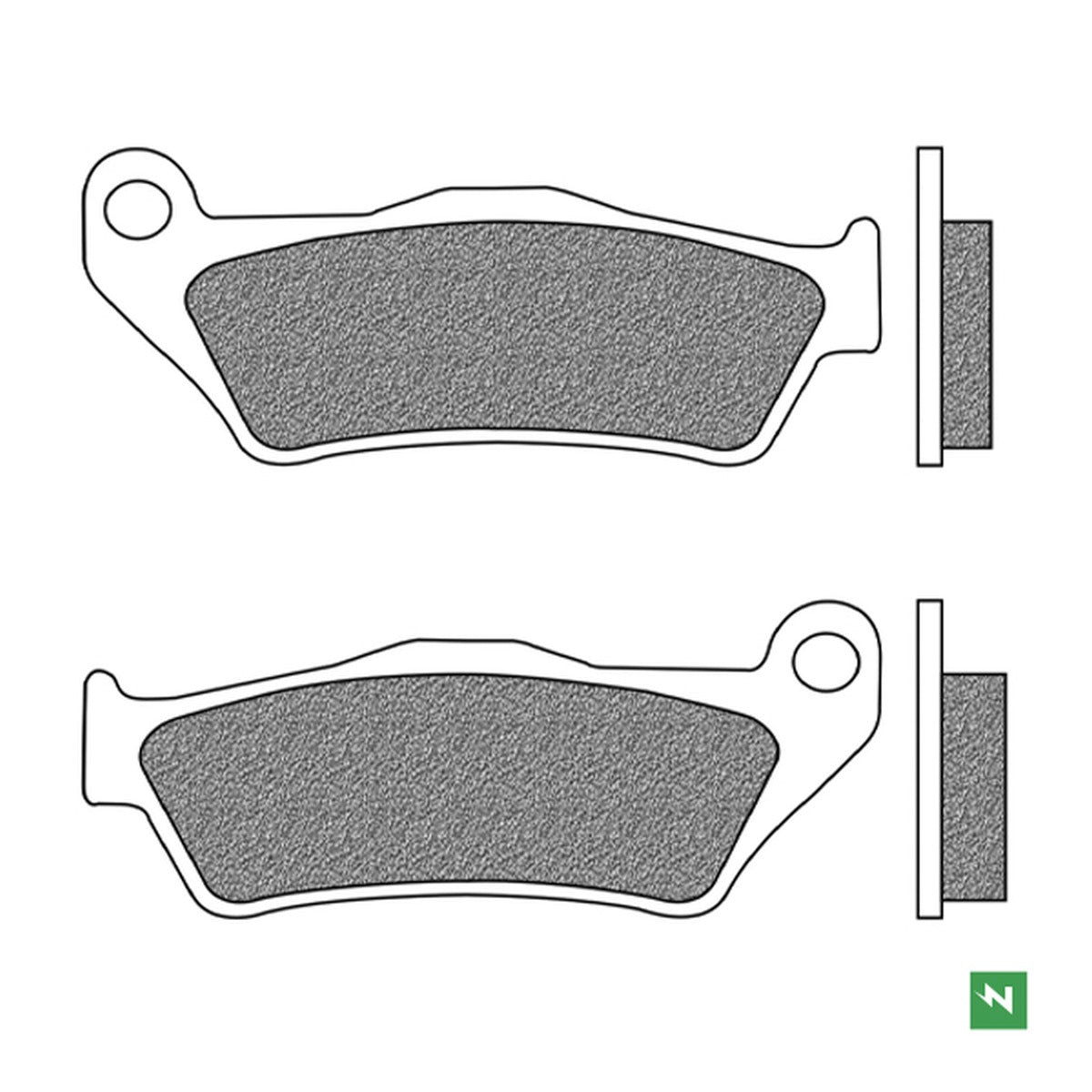 Brake Pads Rear KH363 (TOURING ORGANIC) 