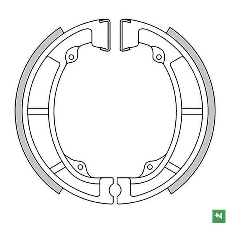 Brake Shoes Front KAWASAKI KDX 175 80-82, KE 125, 175 76-85, KL 250 80-84, KLX 250 79-80, KX 125 74-80 (120X28MM) 
