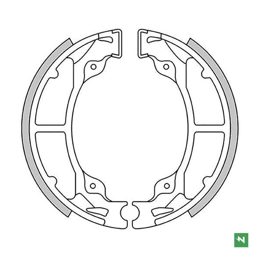 Brake Shoes Rear KAWASAKI KD 80 88-90, KDX 200 83-88, KH 125 77-81, KX 125 82-85 (110X30MM) 