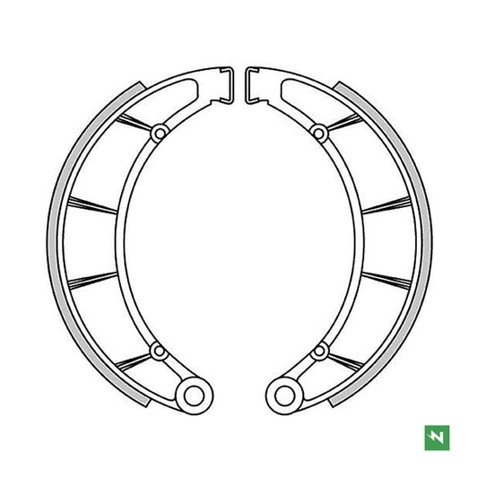 Brake Shoes Front MOTO GUZZI V7 SPECIAL 700 69-71, V 750 SPORT 750 72-74, T 850 74-75, GT 850 CALIFORNIA 72-74 (220X25MM) 
